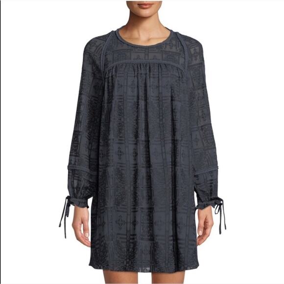 RED CARTER Embroidered Long Sleeve Shift Dress - Picture 1 of 6